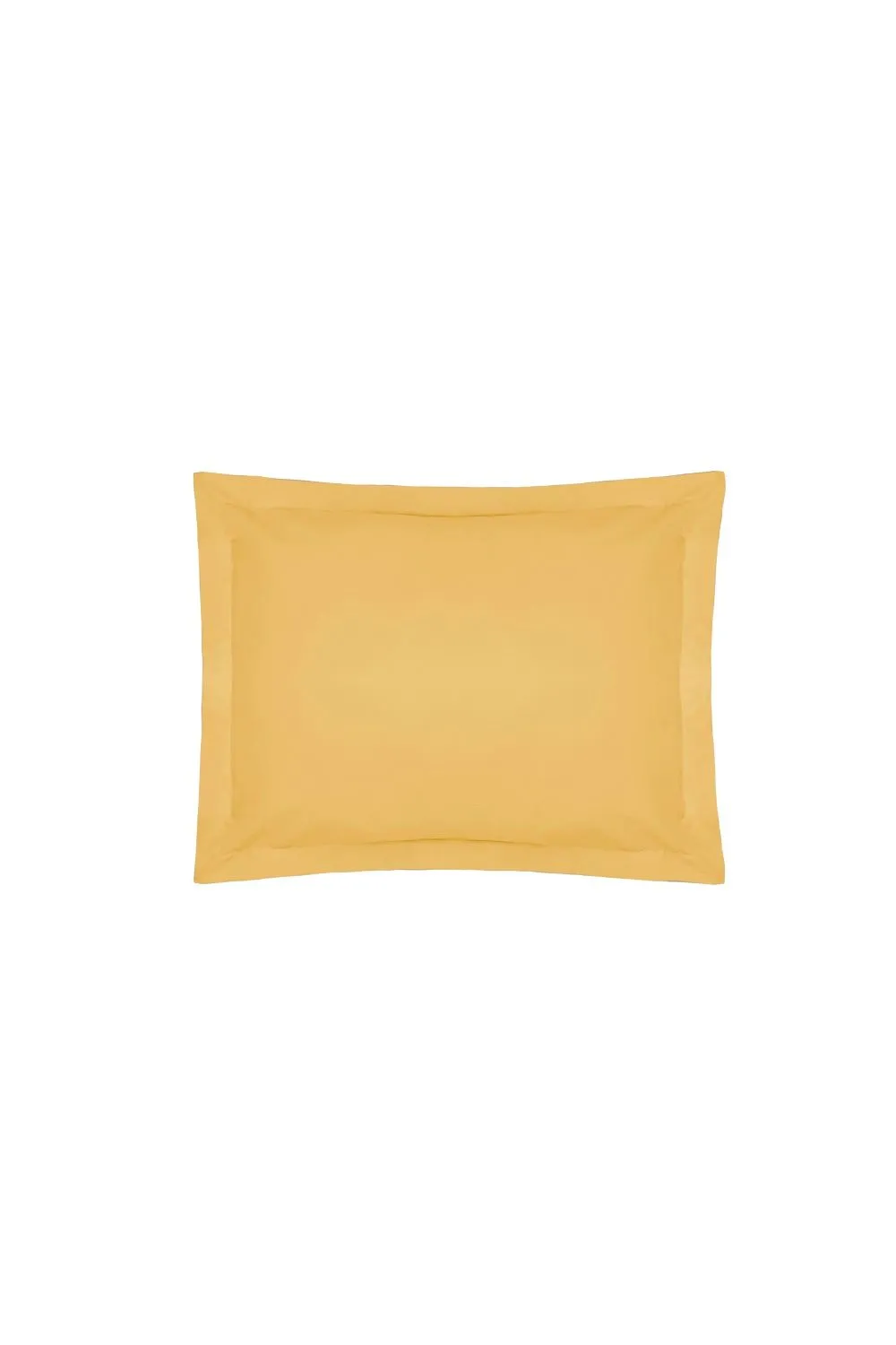 Belledorm Easy Care 200 Thread Count Cotton Polyester Percale Oxford Pillowcase in Mustard 1