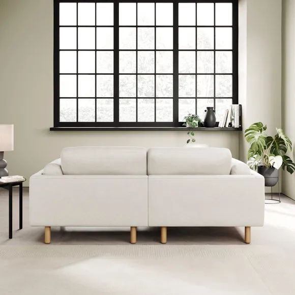 Newton Chenille Soft Texture Corner Chaise Sofa 4