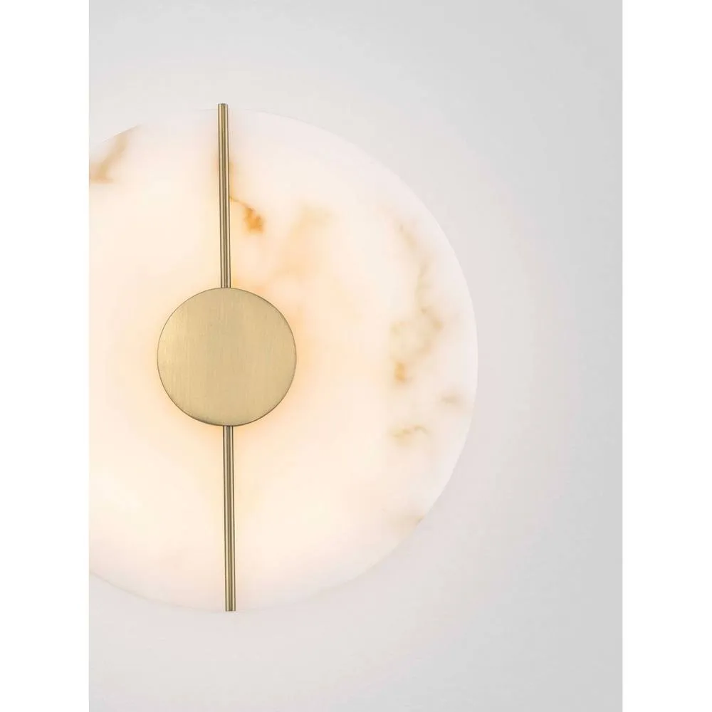 Netlighting Aider Integrated LED Wall Lamp Brass Gold LED 12W 694lm 3000K 5