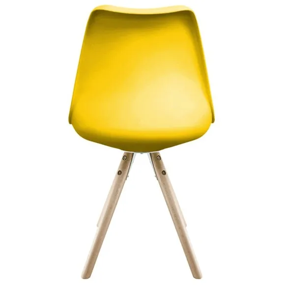 Fusion Living Soho Plastic Dining Chair with Pyramid Legs 6