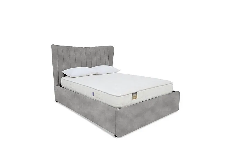 Bourne Ottoman Bed Frame - King Size - Daytona Silver