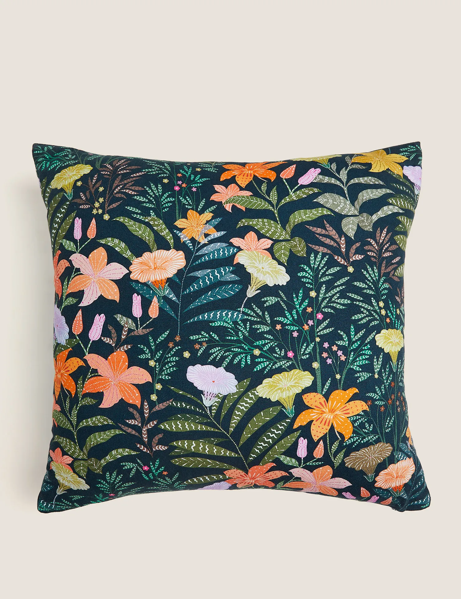 M&S Pure Cotton Floral Cushion