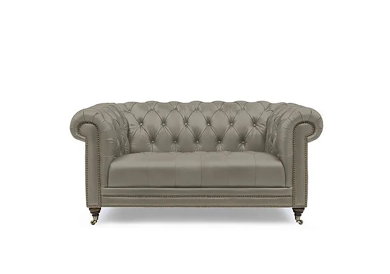 Walter 2 Seater Leather Chesterfield Sofa