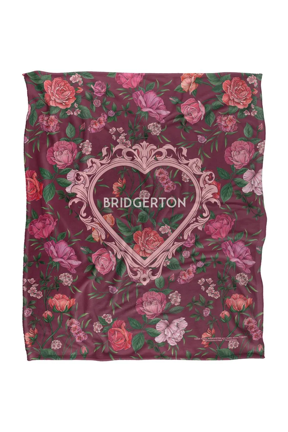 Netflix Bridgerton My Heart Calls Your Name Soft Throw Blanket 152 X 127 Cm