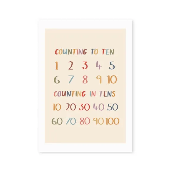 East End Prints Colourful Counting to Ten Print 2