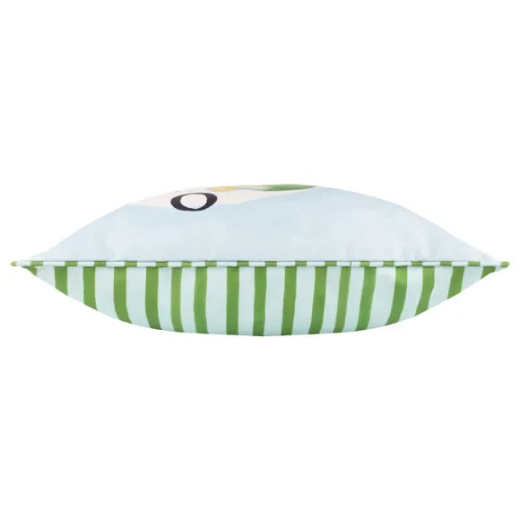Mediterranean Olive Outdoor Square Cushion 3