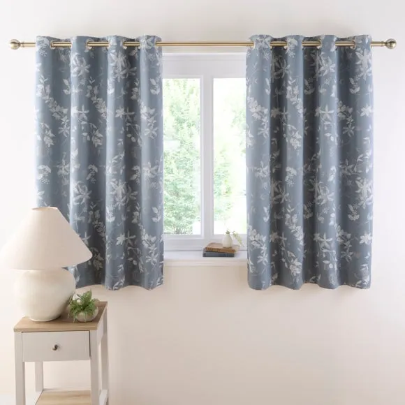 Chinoiserie Jacquard Eyelet Curtains 4