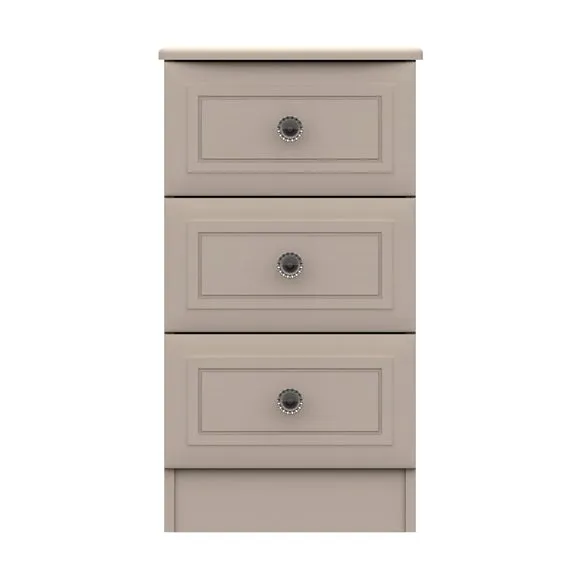 Portia 3 Drawer Bedside Table