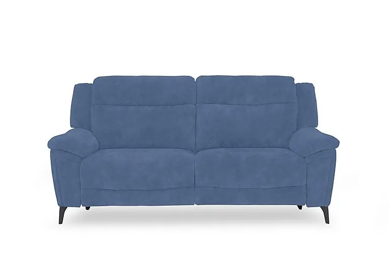 Panache Fabric 3 Seater Power Recliner Sofa with Power Headrests - Dexter Wave