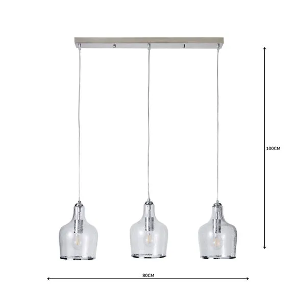 Lenny 3 Light Diner Ceiling Light 5
