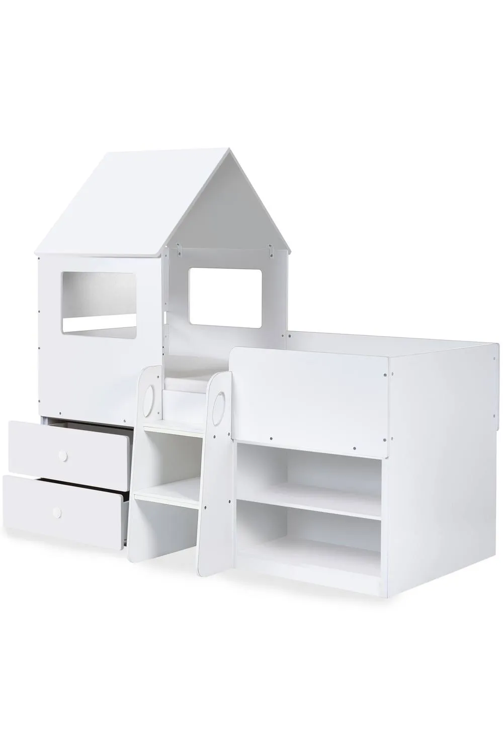 Julian Bowen Orpheus Treehouse Midsleeper Cabin Bed in White 3