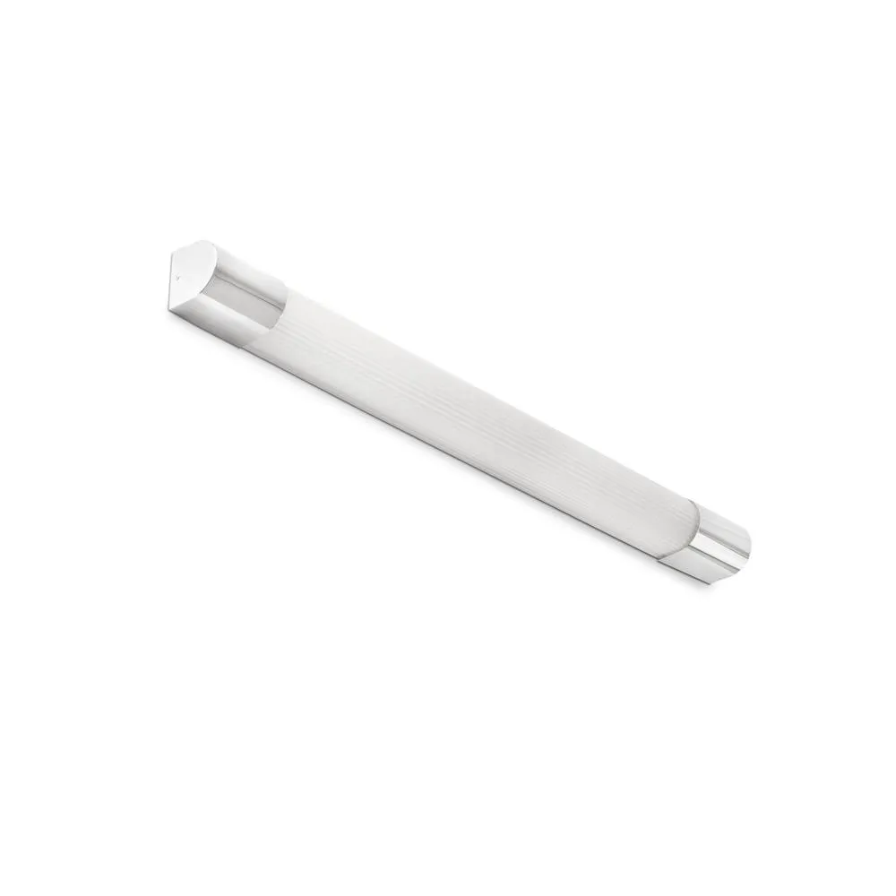 Netlighting Kiva 90cm Bathroom Wall Lamp Chrome IP44 3000K in Grey