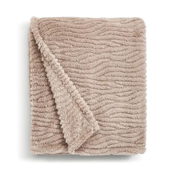 Henwood Textured Fleece Throw Blanket 130cm x 170cm 4