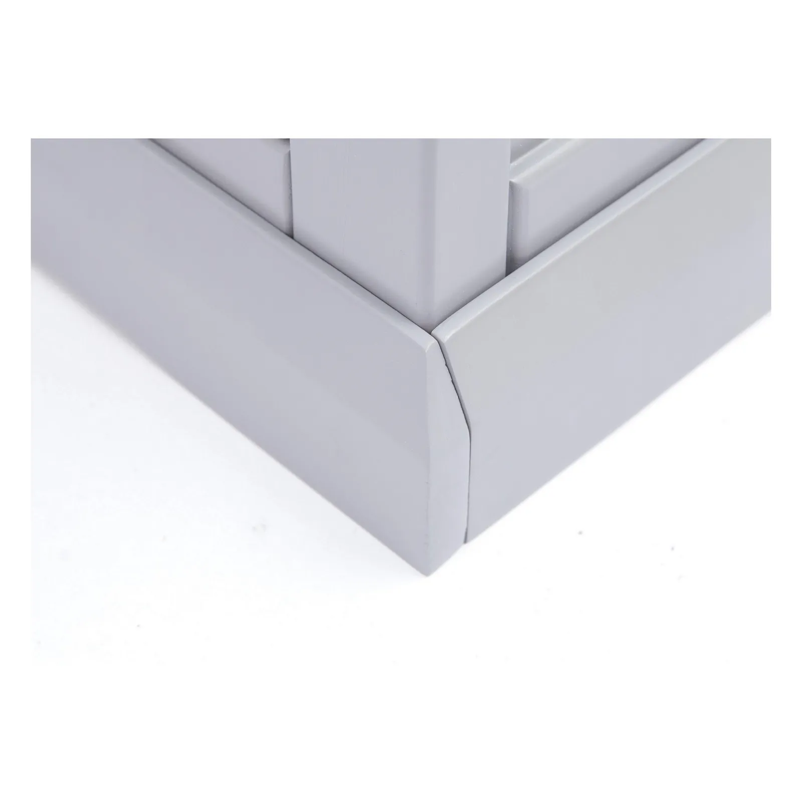 Cabinet Bits Bookcase with plinth 180x90x30cm in Grey 4