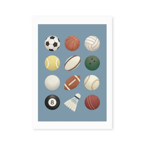 East End Prints Sports Balls Print 2