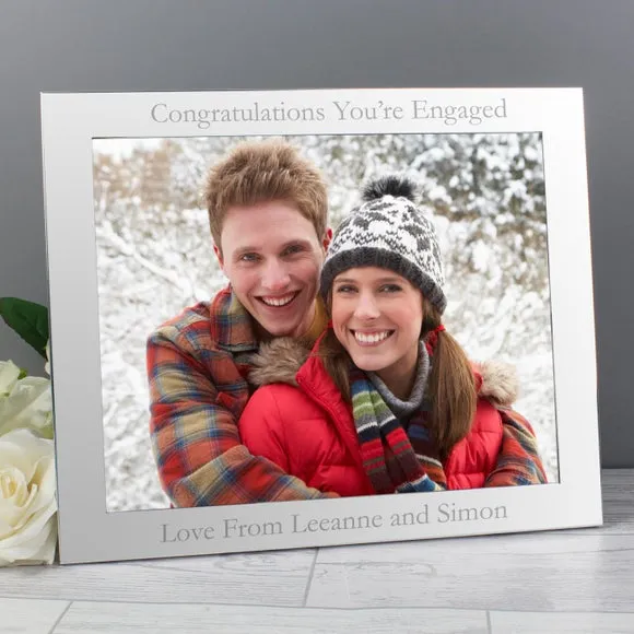 Personalised Landscape Silver Photo Frame 4