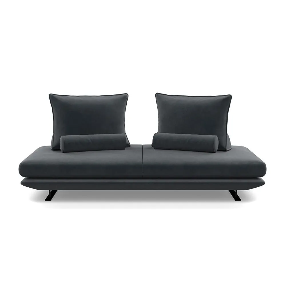 Ligne Roset Prado Medium Settee Alcantara Chic Grey 1