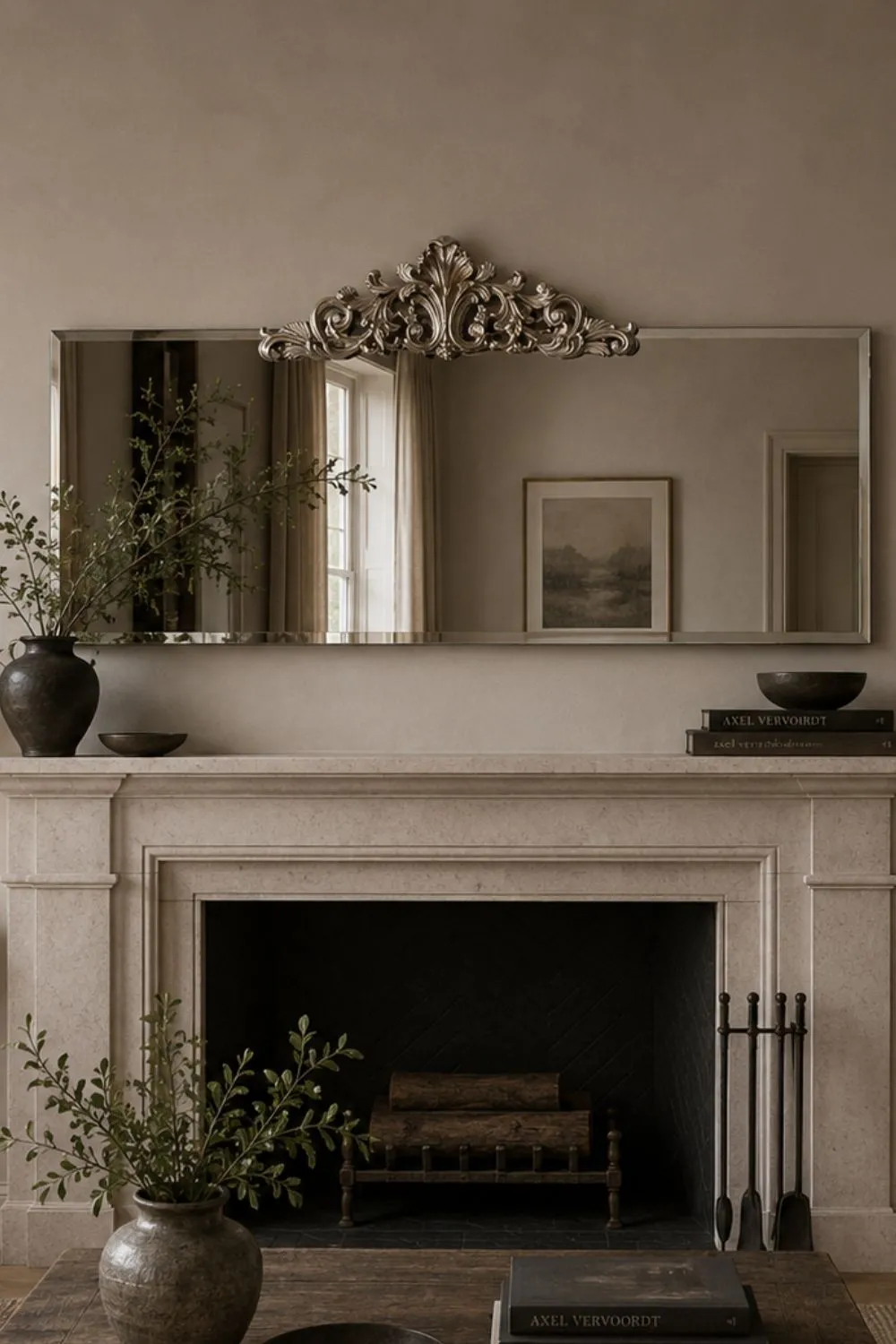 Yearn Mirrors Art Deco Versatile Wall Mirror 119(w)x51cm(h) in Metallic Silver