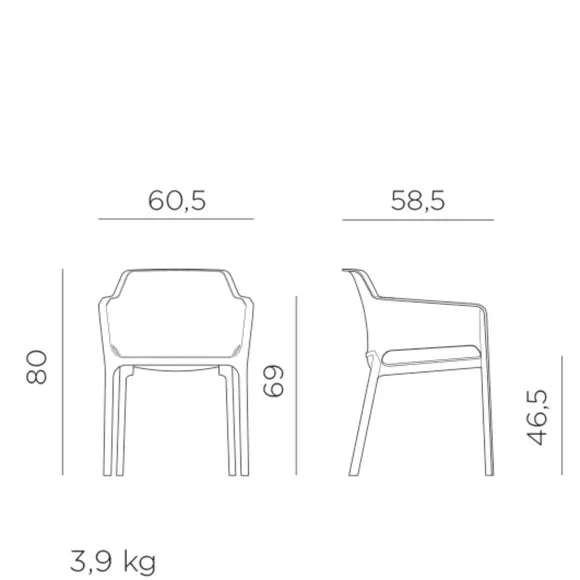 Turtle Dove Cube Dining Table with 6 Net Chair Set 4