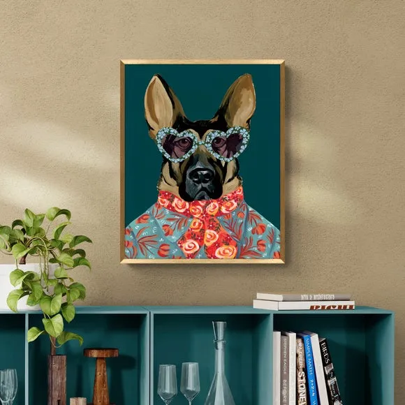Artko Swag Shepherd by Yvette St Amant Framed Print