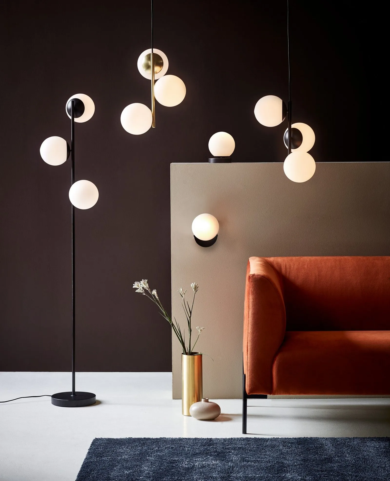 Nordlux Lilly Pendant Light Black Metal Dining Room E14 Mains 4