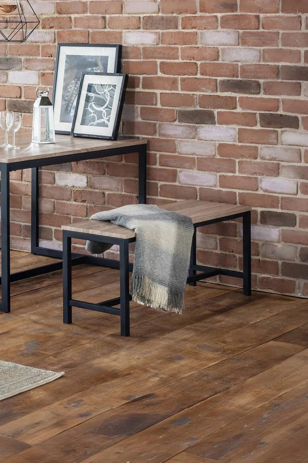 Julian Bowen Tribeca 2 Seater Dining Bench in Light Oak