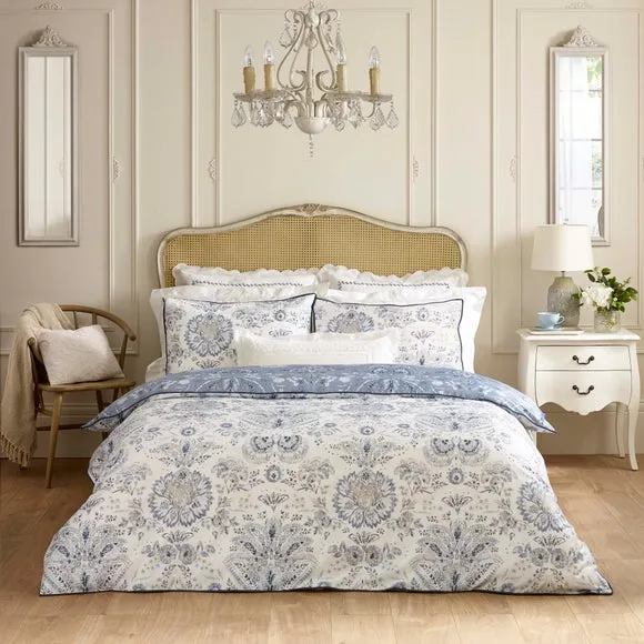 Dorma Archive Romeo 300 Thread Count 100% Cotton Duvet Cover & Pillowcase Set 1
