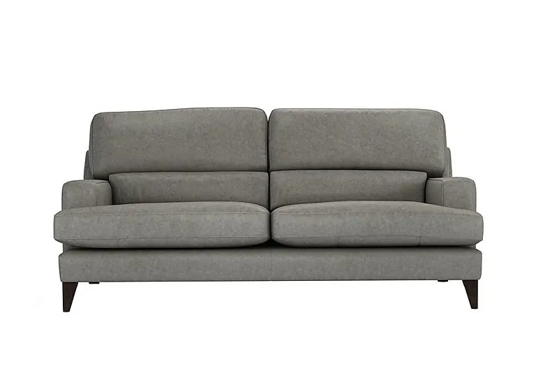 Romilly 3 Seater Leather Sofa - Amonite