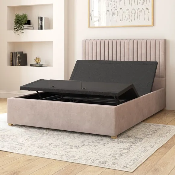 Grant Plush Velvet Adjustable Bed 4