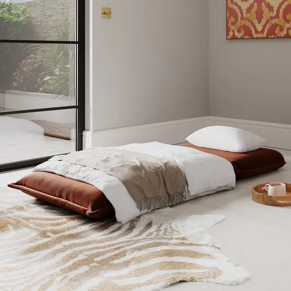 Jackson Velvet Foldable Single Sofa Bed 2