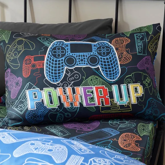 Catherine Lansfield Power Up Gamer Duvet Cover & Pillowcase Set 3