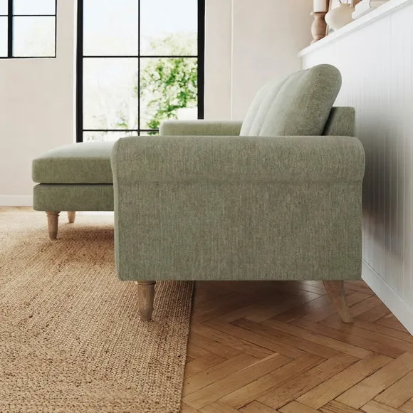 Maeve Chenille Compact Corner Chaise Sofa 3