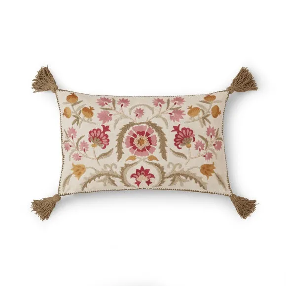 Churchgate Dadlington Floral Embroidery Cushion 3