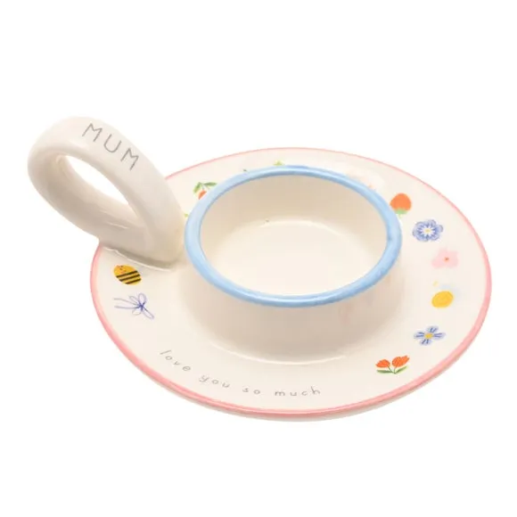 Love Life Mum Love You So Much Ceramic Tealight Holder 2