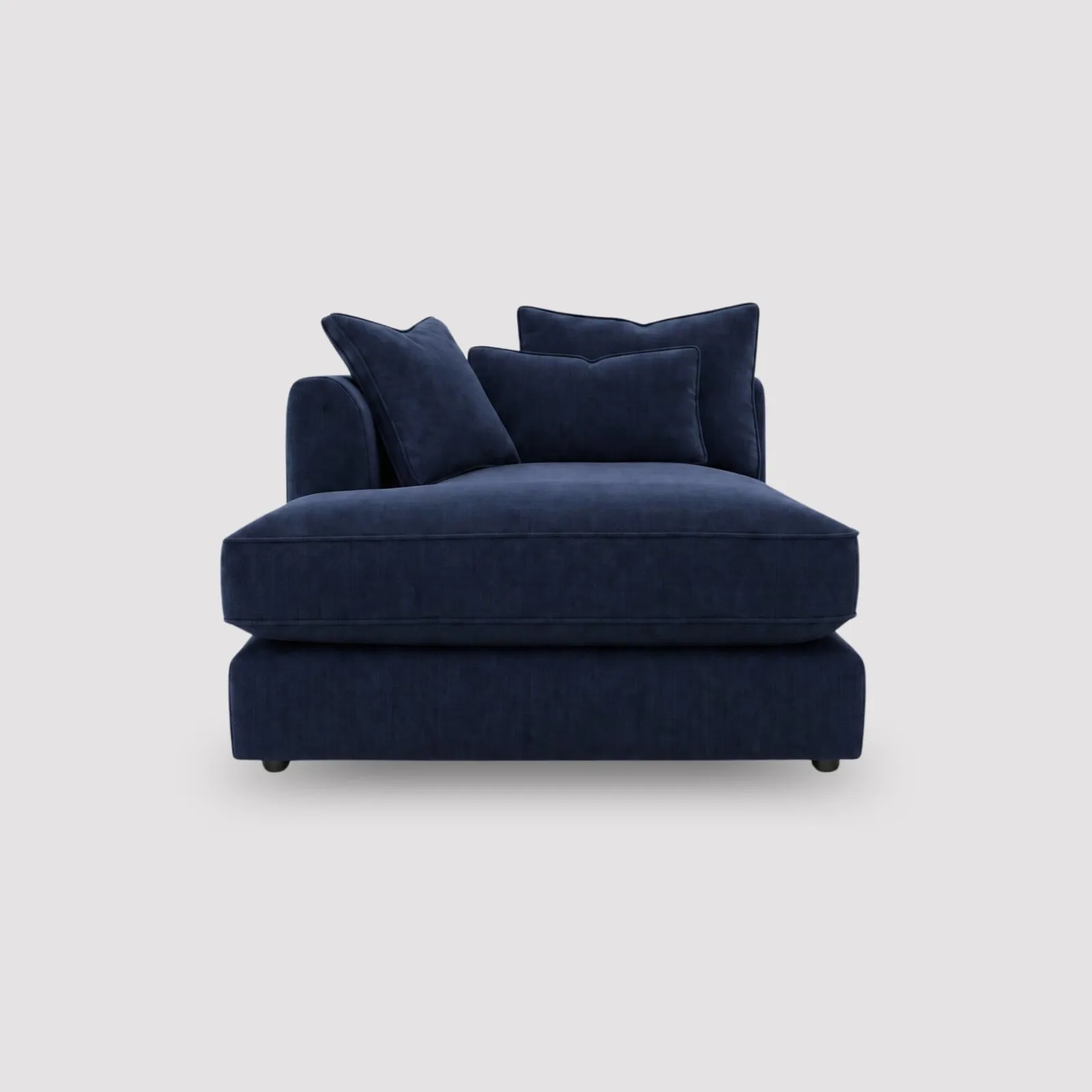 Harrington 1 Arm Chaise Unit Right, Navy | Barker & Stonehouse