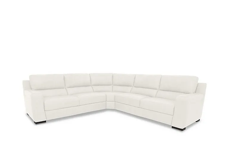 Viali Leather Large Corner Sofa