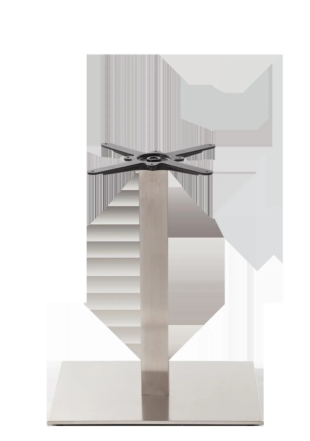 netfurniture Rectangular S/Steel Table Base - Single - Height - 730 mm in Silver