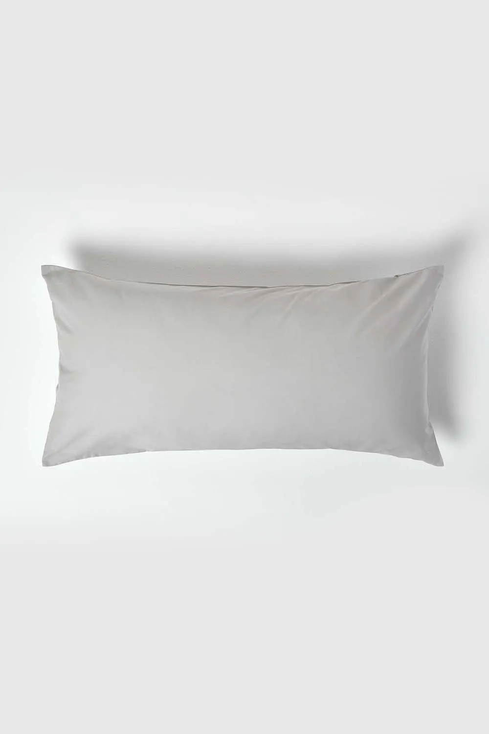 Homescapes Continental Egyptian Cotton Pillowcase 200 TC, 40 x 80 cm in Silver 1