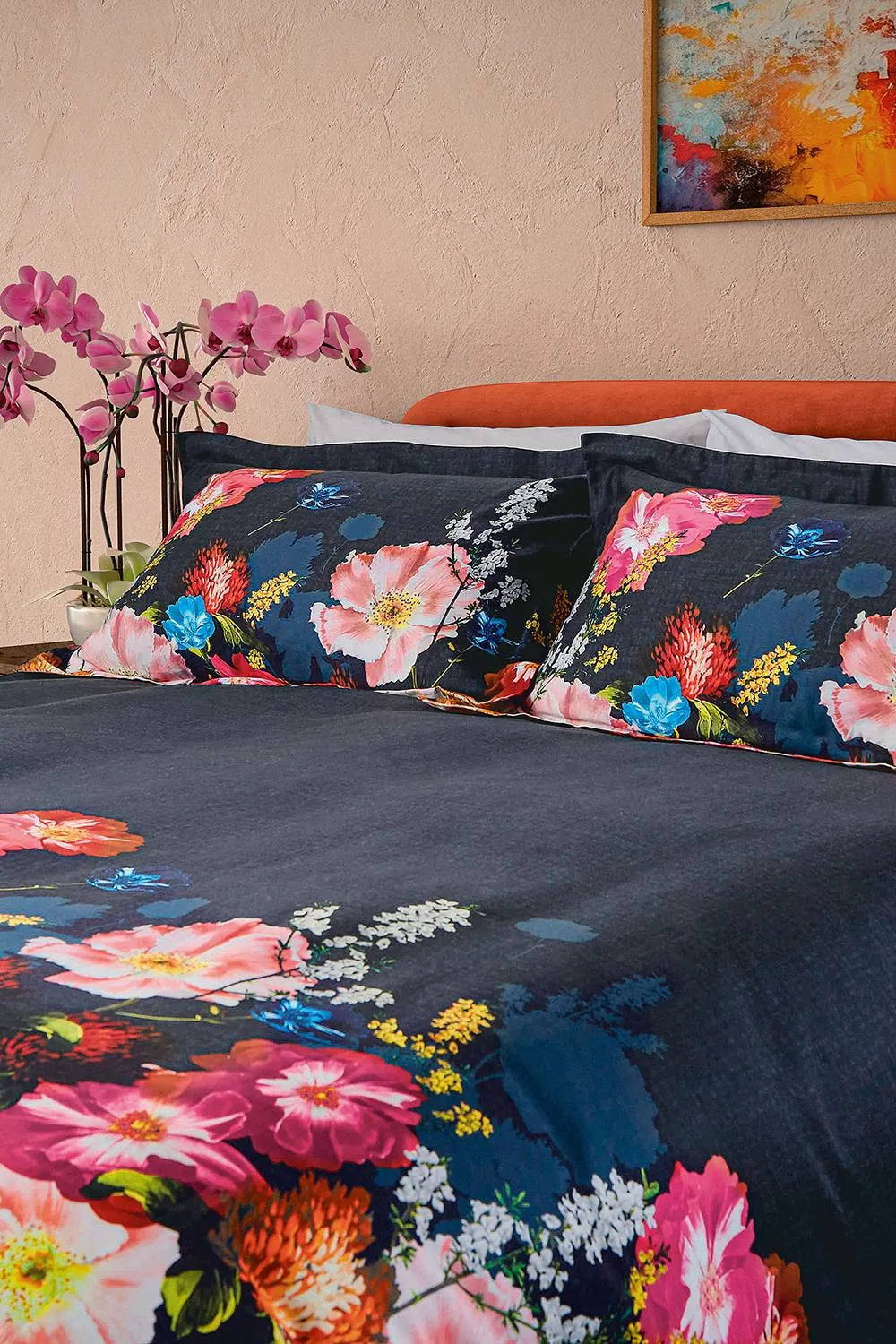 Ted Baker 'Berry Sundae' Cotton Duvet Cover Set in Navy 3