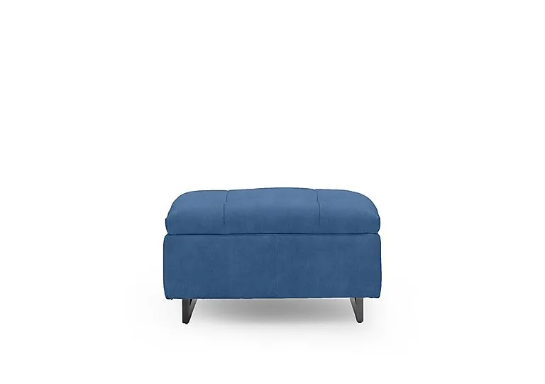 Gisella Fabric Large Footstool - Dexter Wave