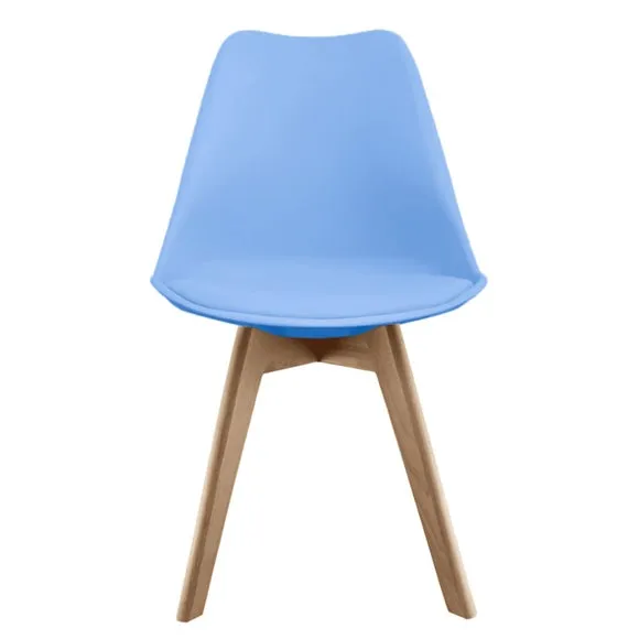 Fusion Living Soho Plastic Dining Chair with Squared Legs 3