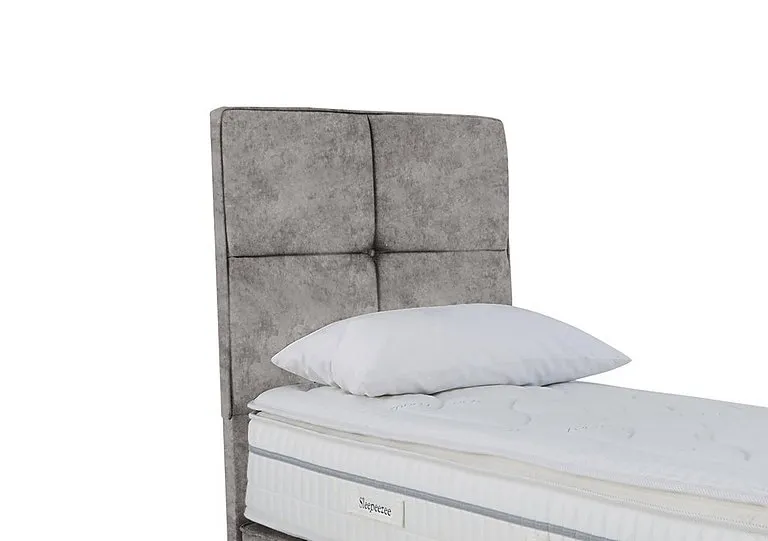 Dalmore Floor Standing Headboard - Single - Daytona Silver
