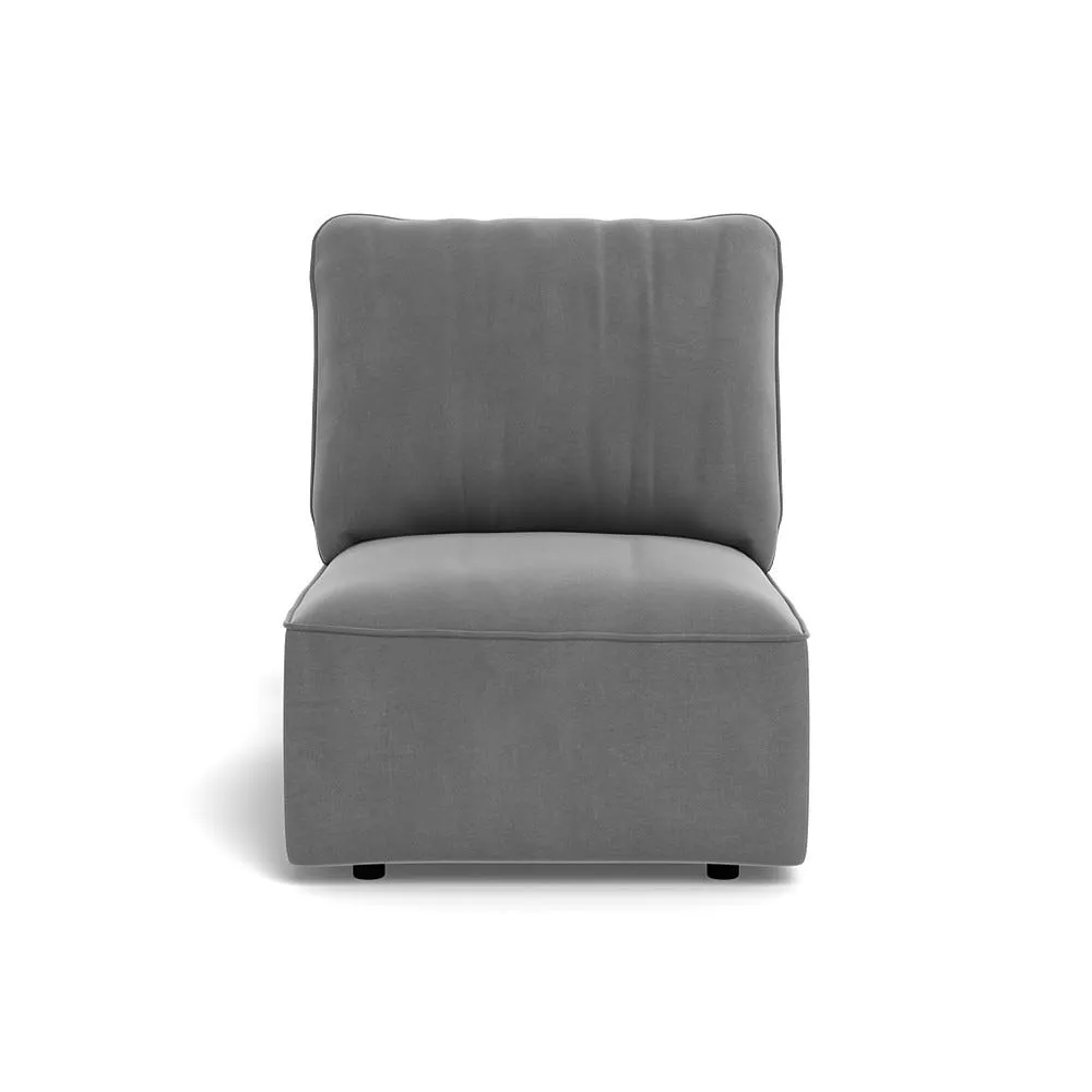 Heal's Morven Single Unit Smart Velvet Mercury 1