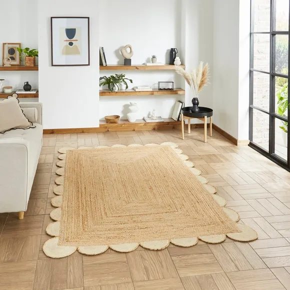 Savannah Scallop Jute Rug 1