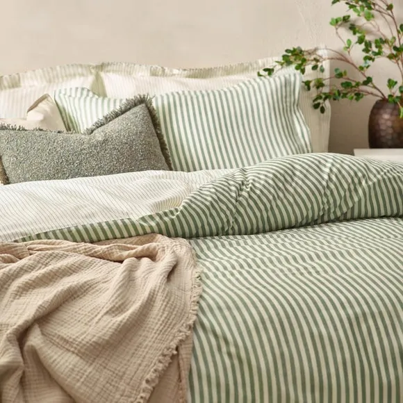 Yard Hebden Reversible 100% Cotton Duvet Cover & Pillowcase Set 2