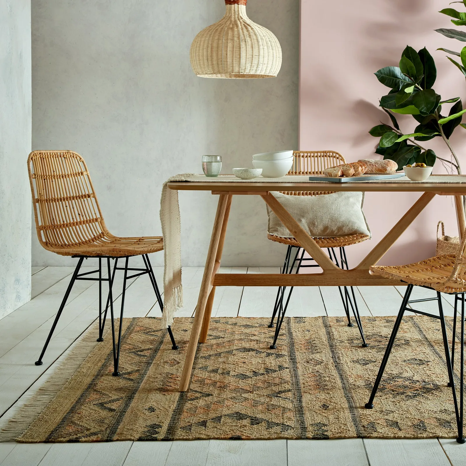 Canyon Jute Flatweave Rug Brown