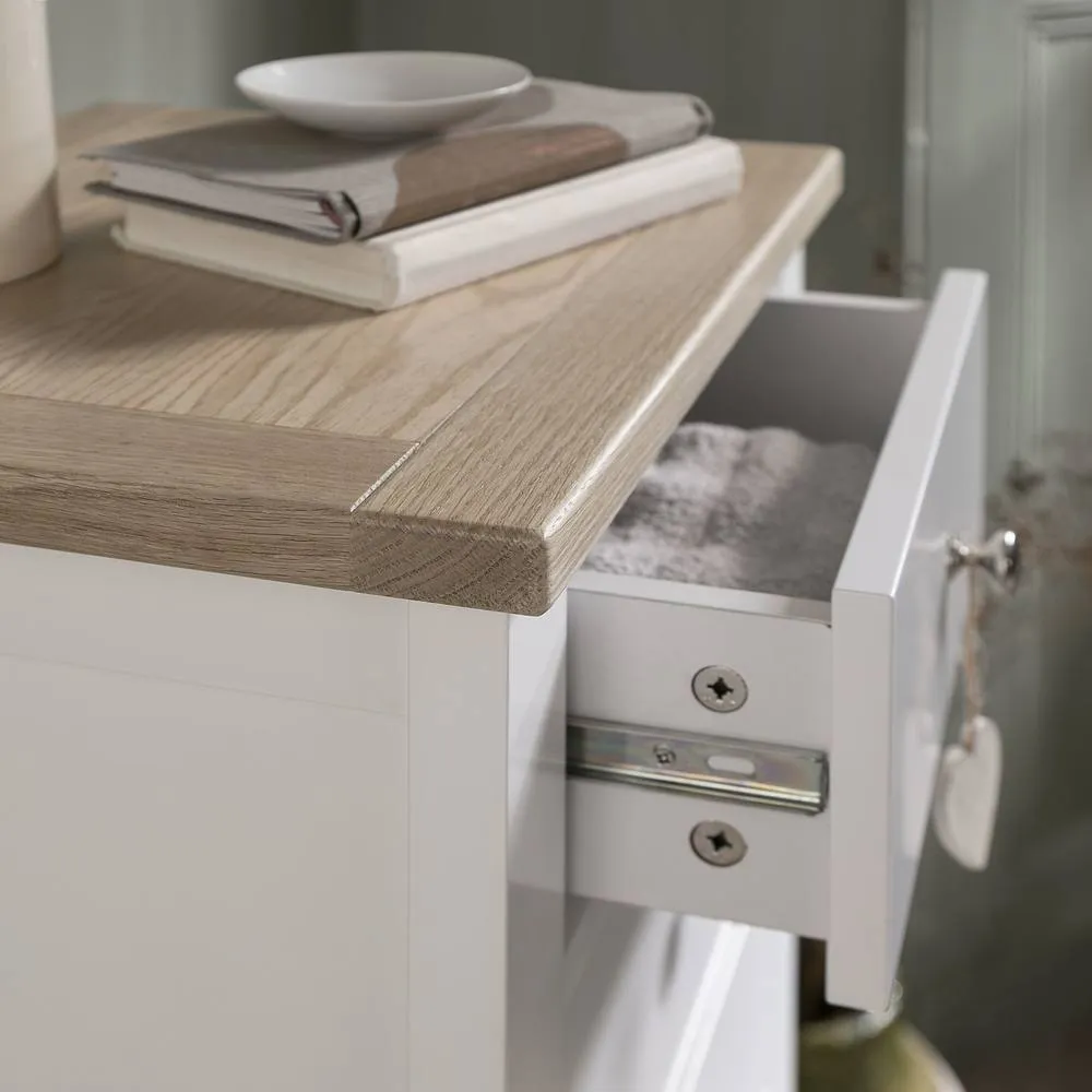 Nöa and Nani Leines 6 Drawer Tall Chest of Drawers in White & Oak 3