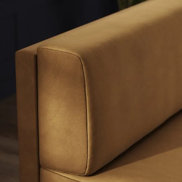 Mae Corner Dining Bench, Matte Plush Velvet 3
