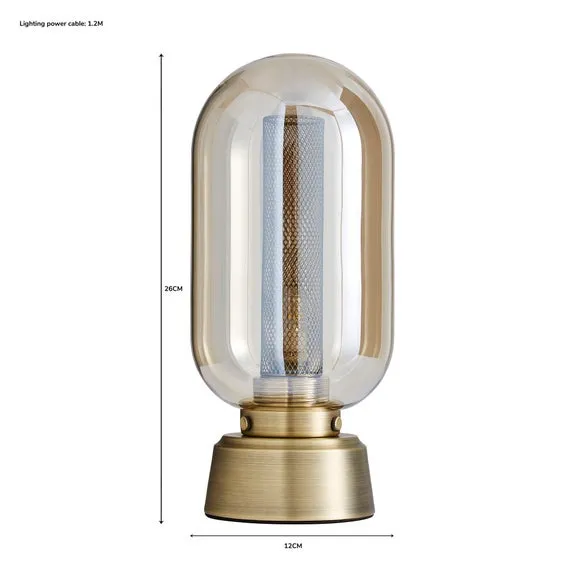 Safi Mesh Detail Touch Dimmable Table Lamp 5