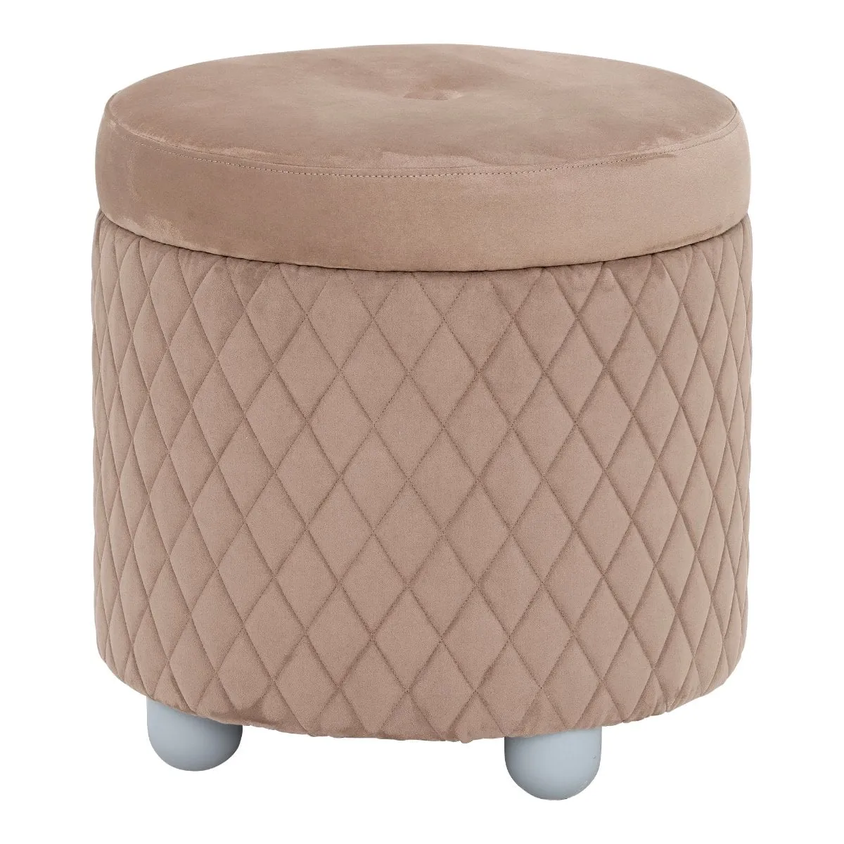 Lutyen Stool Pouf Rombi, Neutral Fabric | Barker & Stonehouse 3